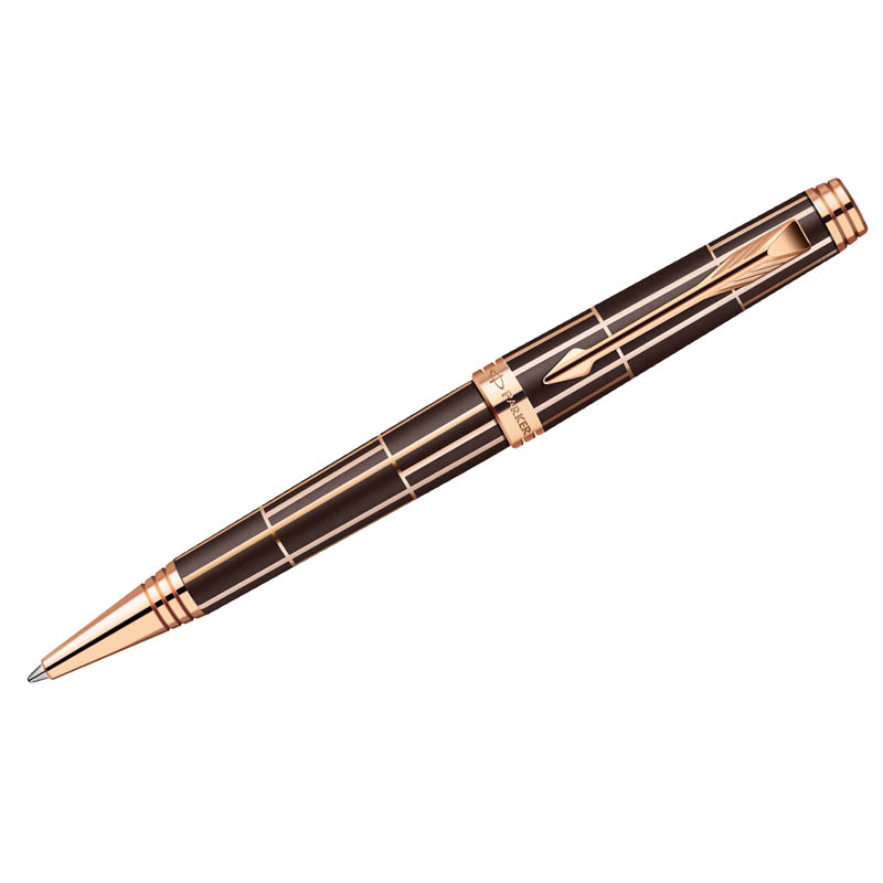 Ручка шариковая Parker "Premier Luxury Brown" черная, 1,0мм, поворот., подар. уп.