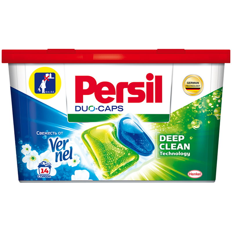 Капсулы для машинной стирки Persil "DUO-CAPS", 14шт.