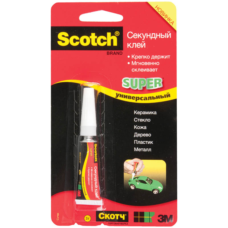 Клей секундный Scotch, 3г., блистер