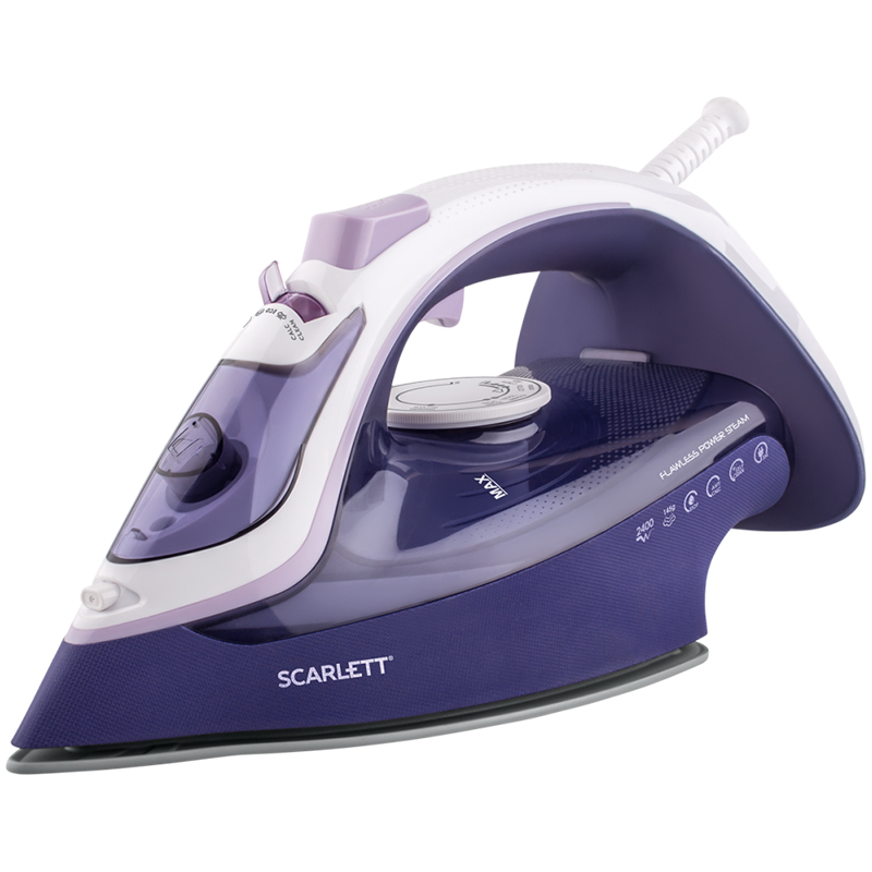 Утюг Scarlett SC-SI30K37, 2400Вт, керамическое покрытие, самоочистка, антикапля, защита от накипи
