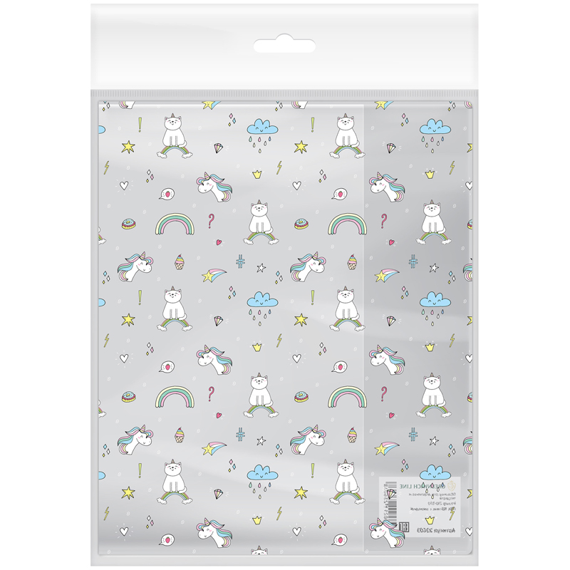 Набор обложек (3шт) 225*365 для днев. в тв. перепл. Greenwich Line,ПВХ 250мкм,"Trendy pattern",накл.