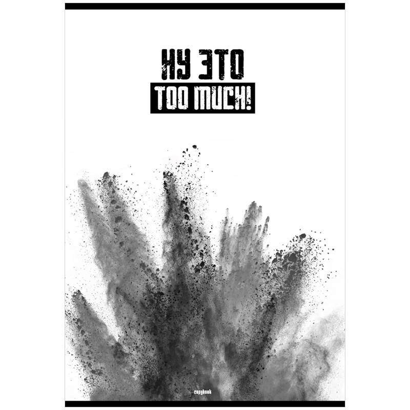 Тетрадь 80л., А4, клетка BG "Too much!"