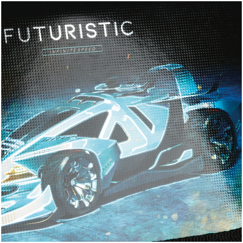 Пенал 1 отделение, 190*115 ArtSpace "Futuristic car", ламинированный картон, фольга