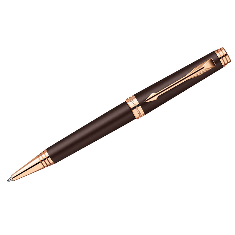 Ручка шариковая "Premier Soft Brown" черная, 1,0мм, поворотный механизм, подар.уп.