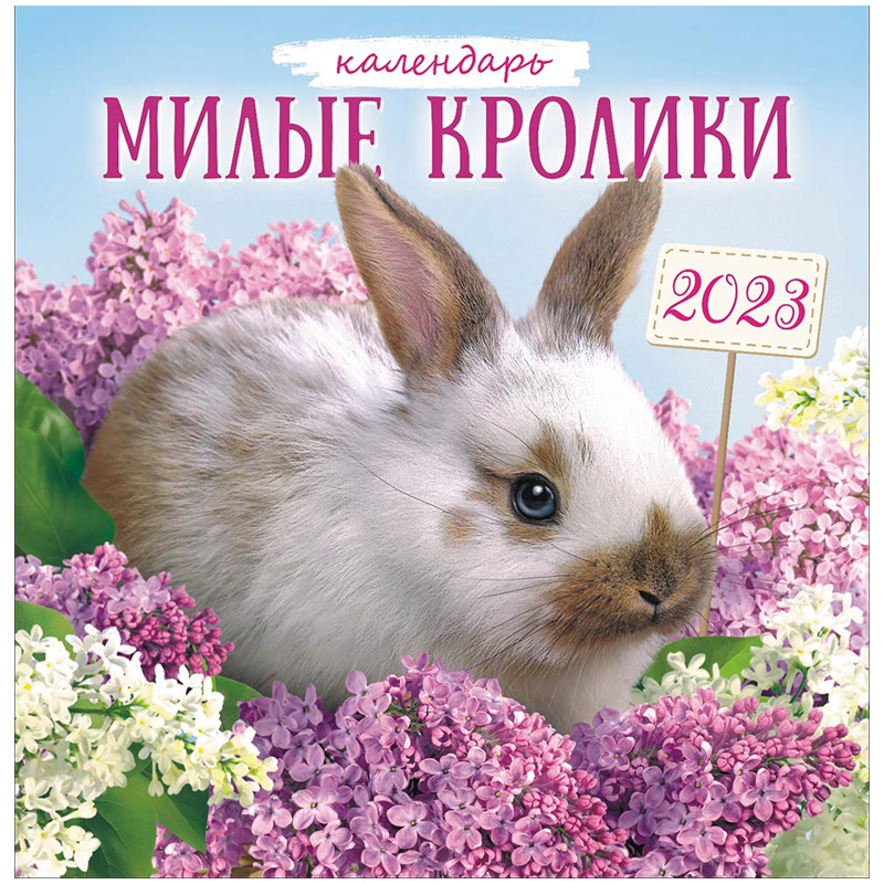 Календарь настенный перекидной на скрепке, 23*23 12л. ЛиС "Символ года", 2023г