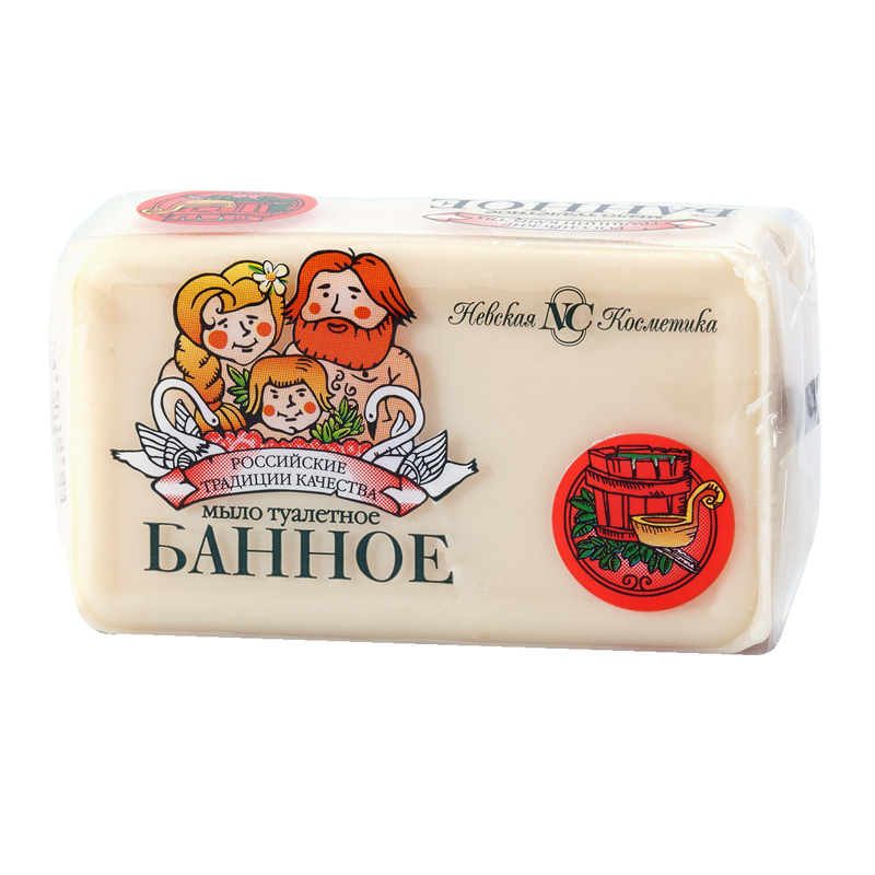 Мыло туалетное Невская Косметика "Банное", пленка, 140г