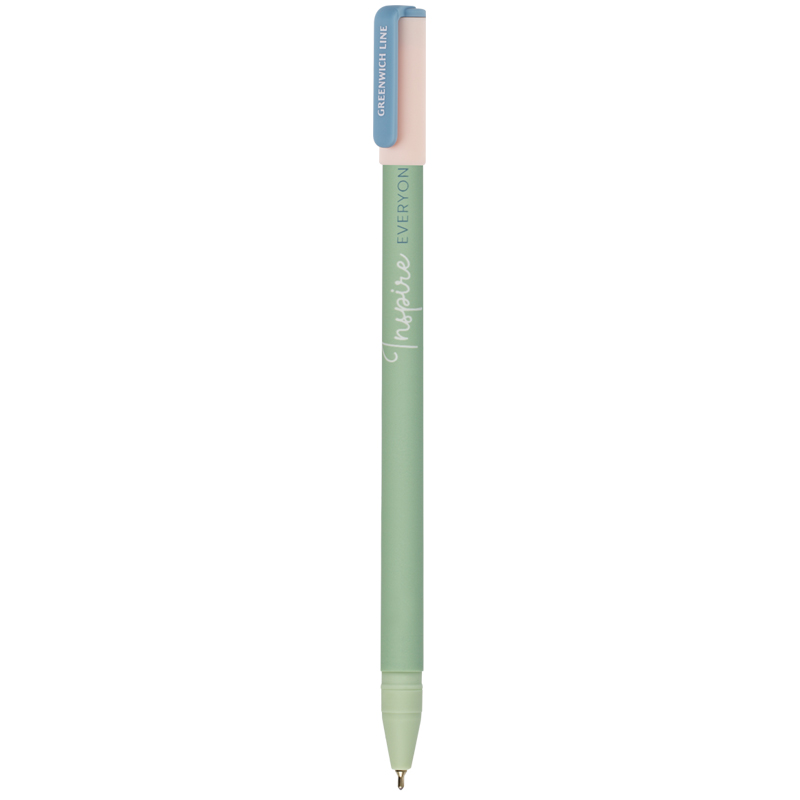 Ручка шариковая Greenwich Line "Trendy mint" синяя, 0,7мм, игольчатый стержень, софт-тач