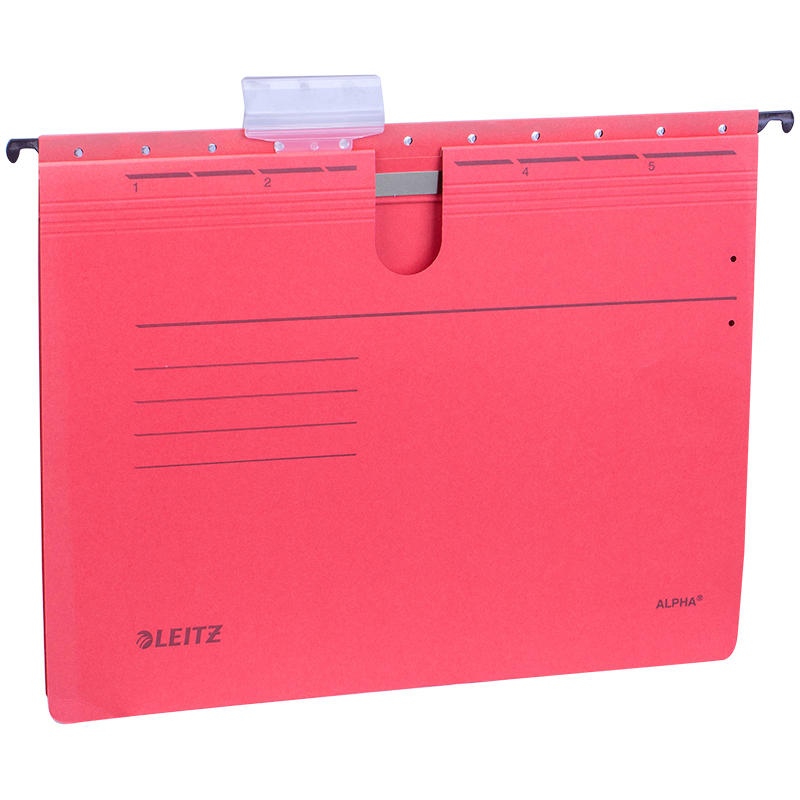 Подвесной скоросшиватель  LEITZ ALFA, красный
