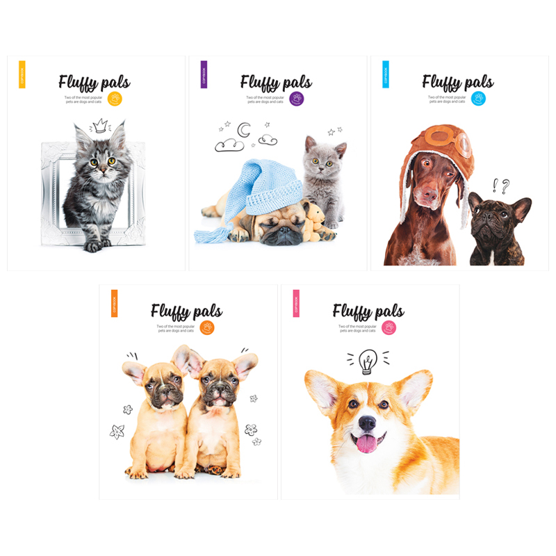 Тетрадь 24л., клетка ArtSpace "Pets"