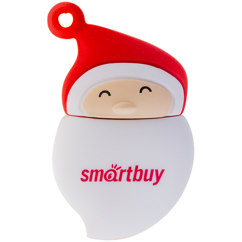 Память Smart Buy "Wild series" Санта 16GB, USB2.0 Flash Drive, белый