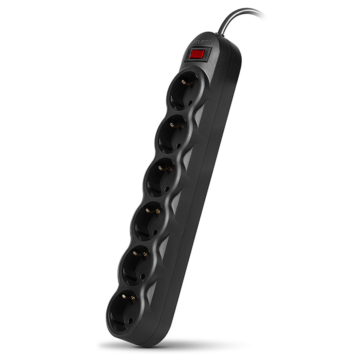 Сетевой фильтр Sven SF-06L 6 розеток, 3м, черный