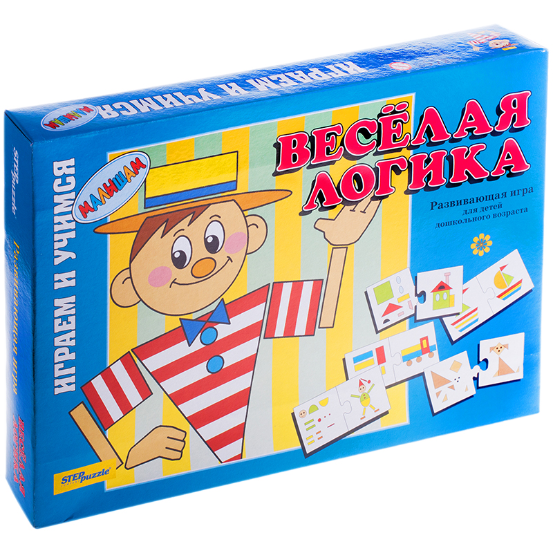 Игра обучающая Step Puzzle "Веселая логика", картонная коробка