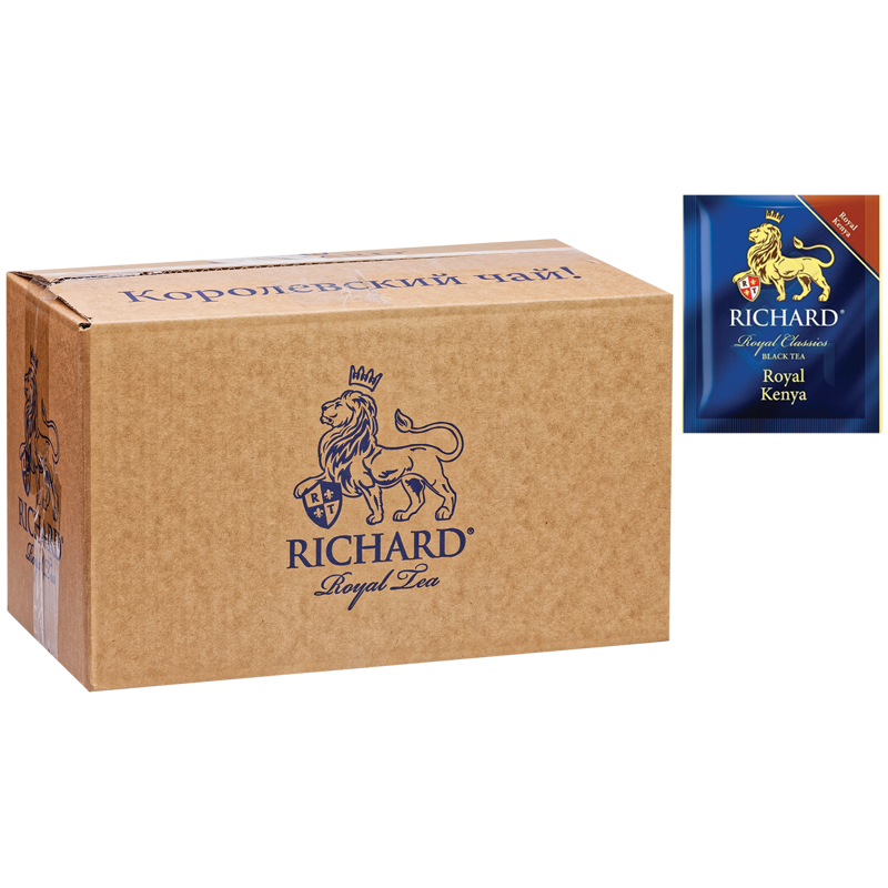 Чай Richard "Royal Kenya", черный, 200 пакетиков по 2г