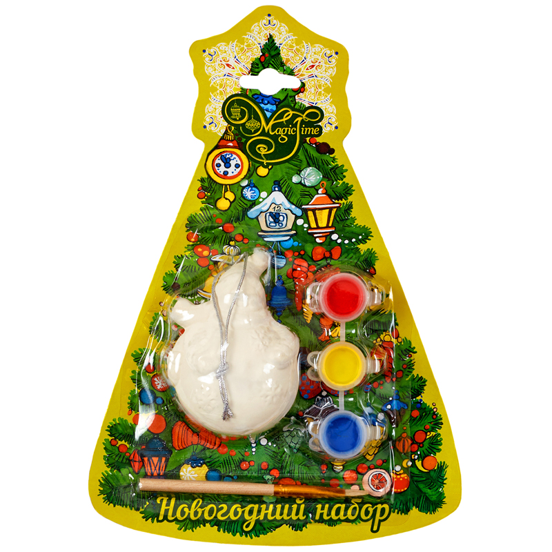 Новогодний набор для творчества "Снеговик кругленький"