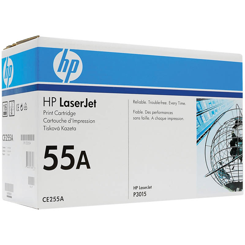 Картридж ориг. HP CE255A (№55A) черный для LJ P3015/Enterprise 500 M525dn/M525f (6000стр)