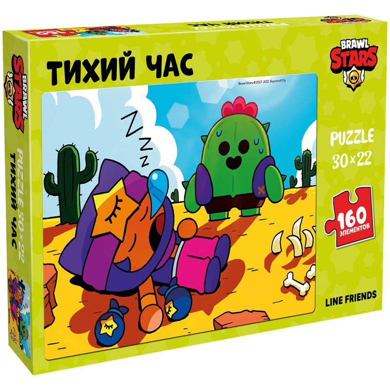 Пазл  160 эл. Brawl Stars "Спайк и Сенди. Тихий час", картонная коробка