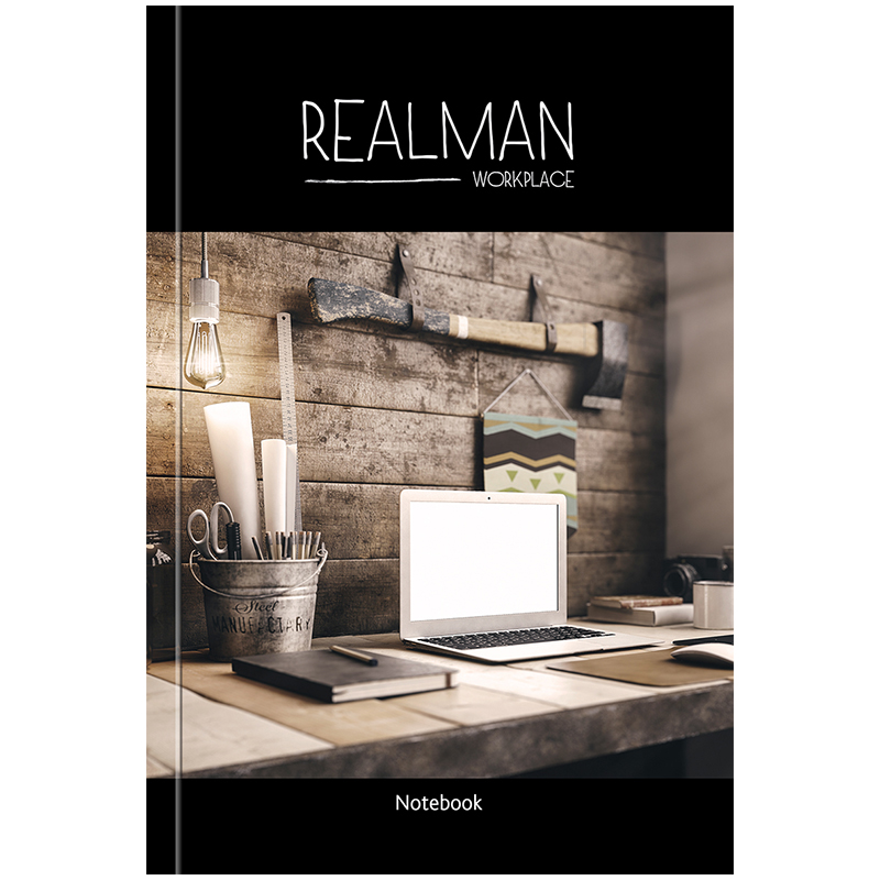 Бизнес-блокнот А5 80л. OfficeSpace "Стиль. Realman", 5-ти цветный блок