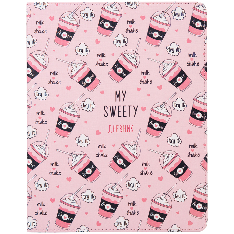 Дневник 1-11 кл. 48л. (лайт) Greenwich Line "My sweety", иск.кожа, печать, тон. блок, ляссе