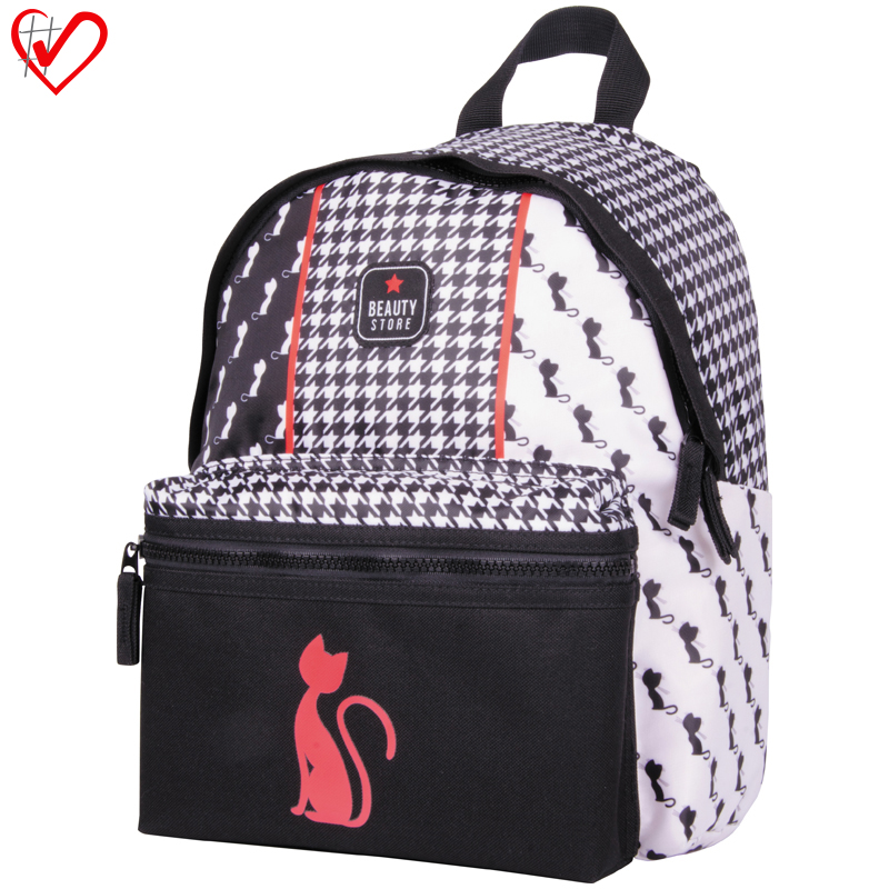 Рюкзак Berlingo Nice "Red cat" 33*28*14см, 1 отделение, 1 карман, уплотненная спинка