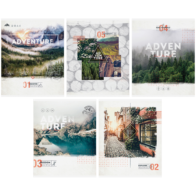 Тетрадь 96л., А5, клетка ArtSpace "Путешествия. Discover style"