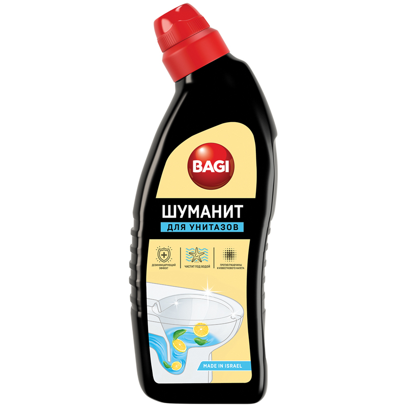 Средство для туалета Bagi "Шуманит. Лимон", 650мл