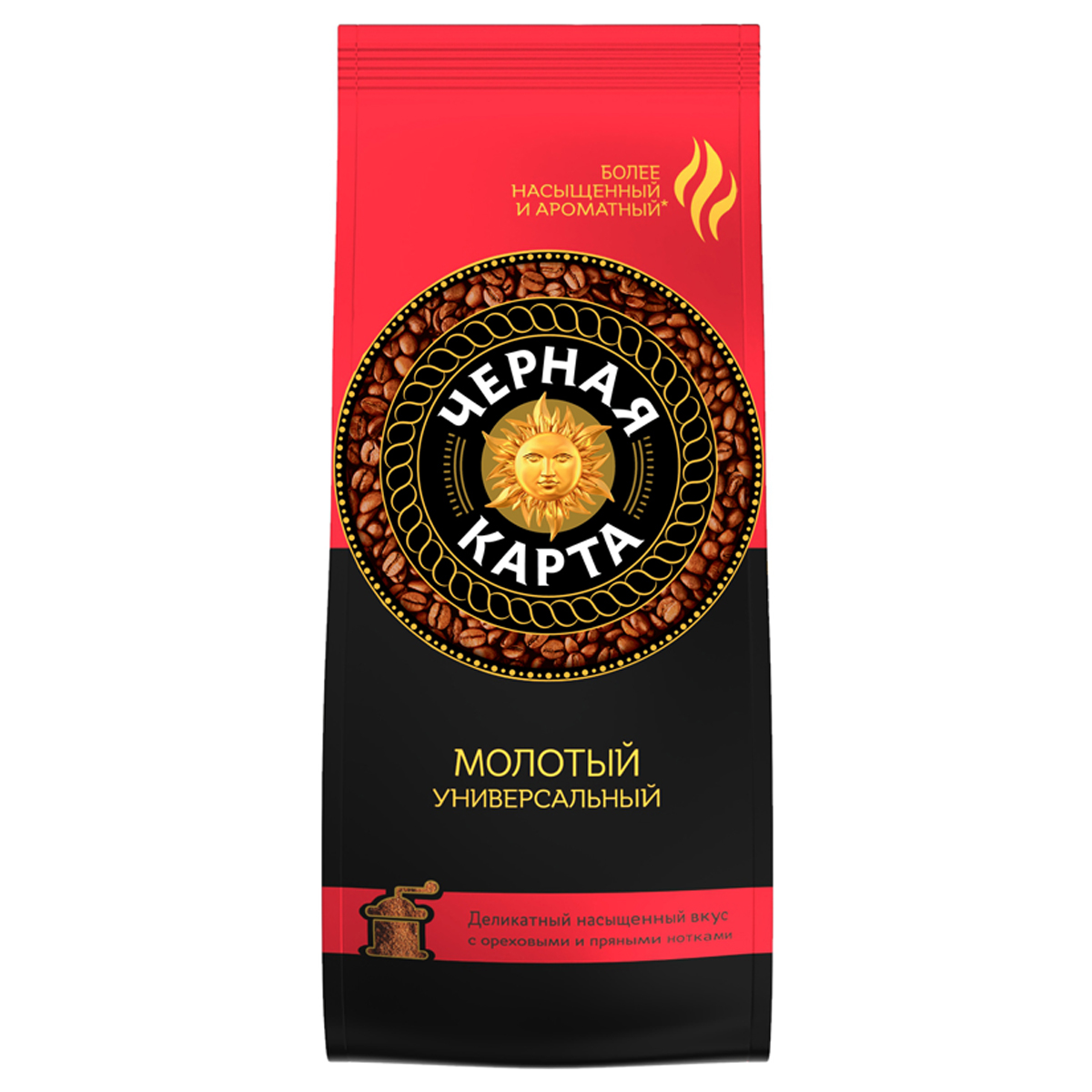 Кофе молотый Черная Карта, вакуумный пакет, 500г