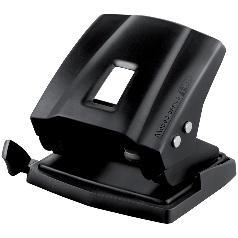 Дырокол Maped "Essentials Metal" 30/35л., металлический, матовый черный, с линейкой, европодвес