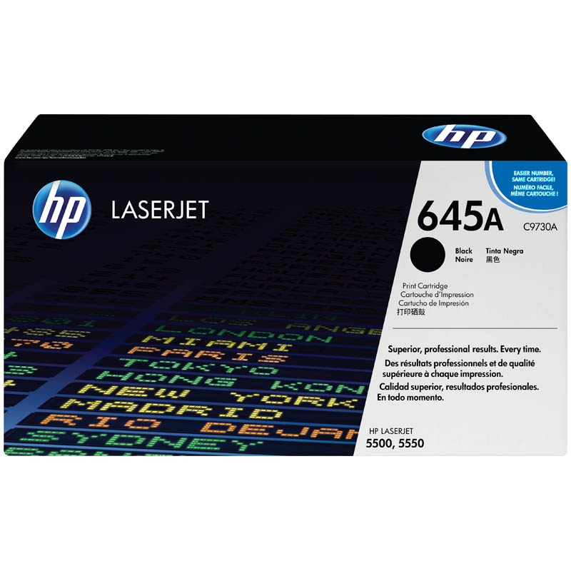 Картридж ориг. HP C9730A (№645A) черный для Color LJ 5500/5550 (13000стр)