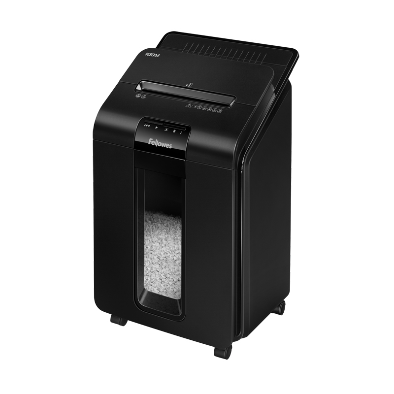 Уничтожитель документов Fellowes FS-46292 AutoMax 100M, автоподача, 4 ур. секр., 4*10мм, 23л, автореверс