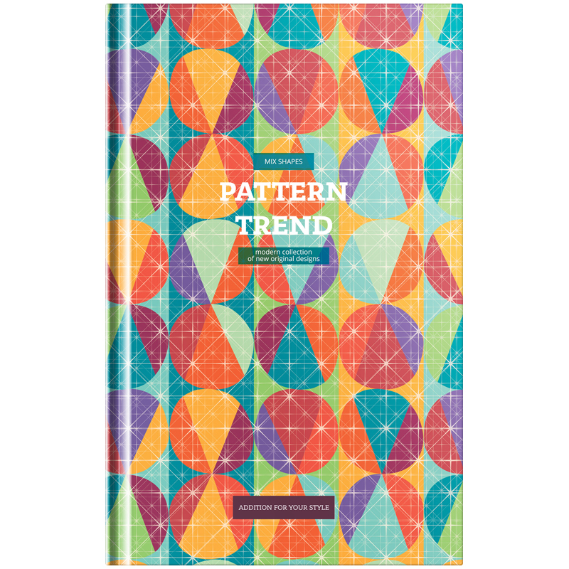 Бизнес-блокнот А5 80л. OfficeSpace "Pattern trend", глянцевая ламинация