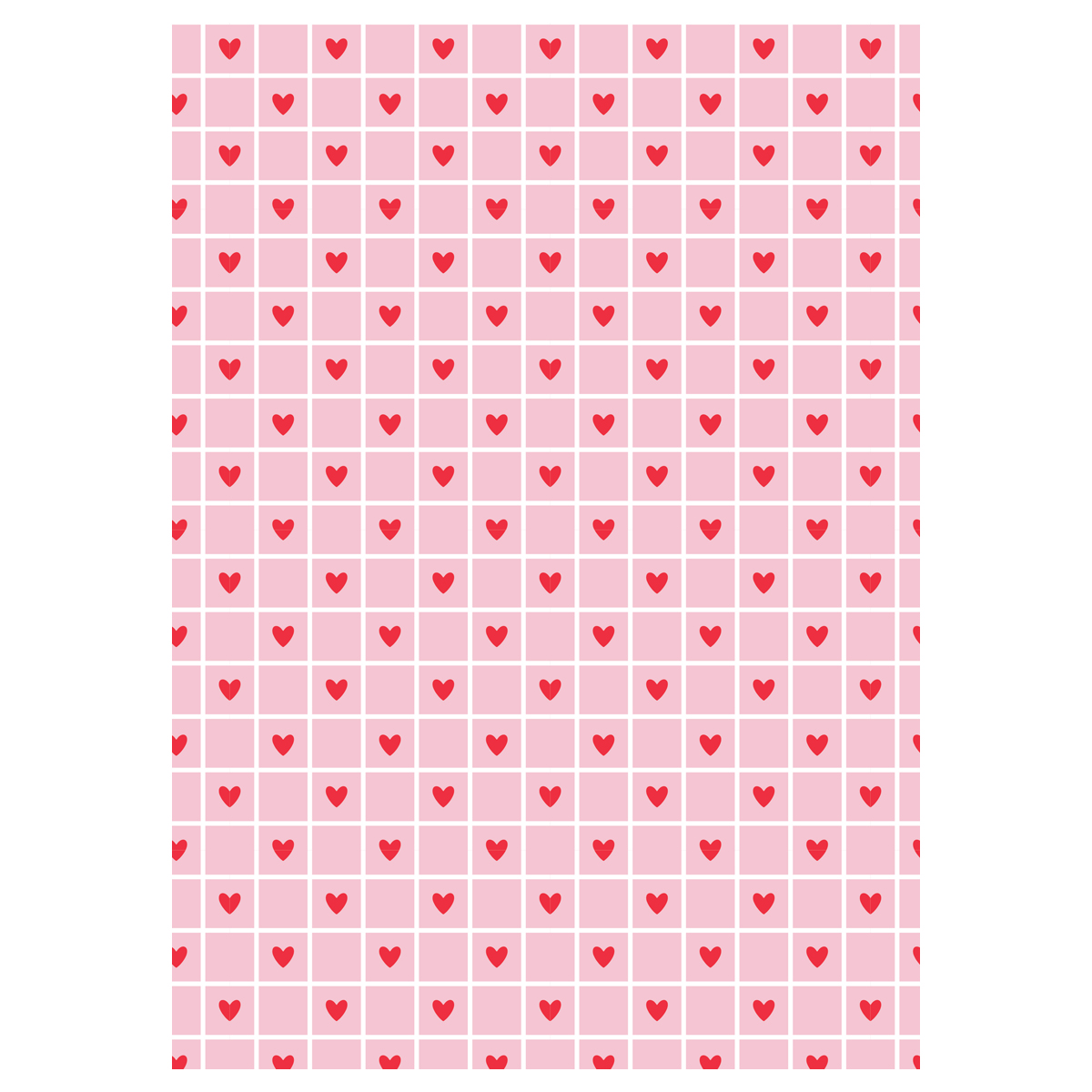 Упаковочная бумага глянц. 70*100см, MESHU "Love", 80 г/м2