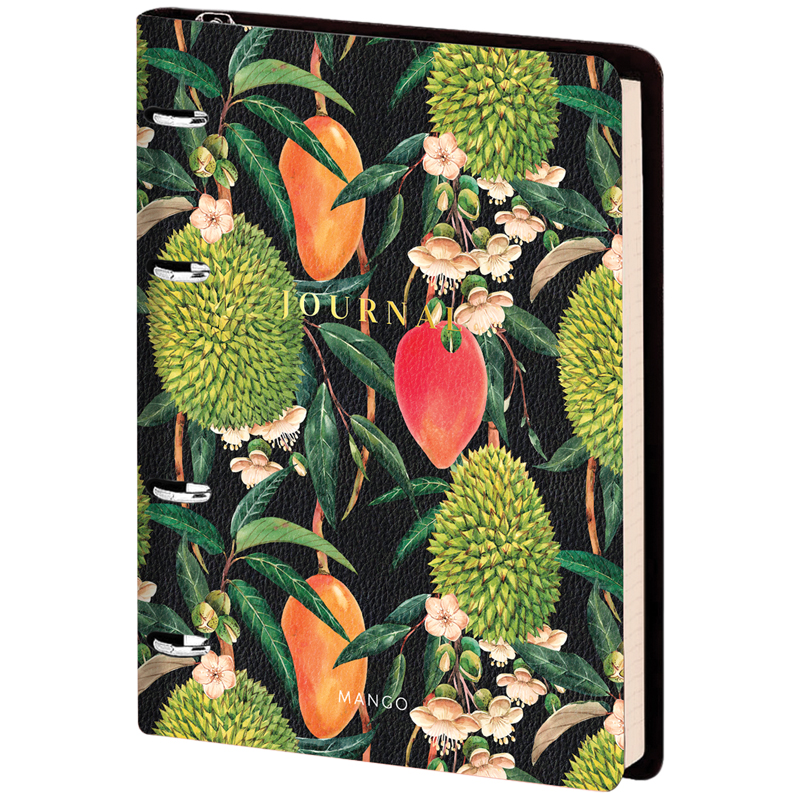 Тетрадь на кольцах А5, 80л. ЛАЙТ, кожзам, Greenwich Line "Vision. Mango", тон. блок
