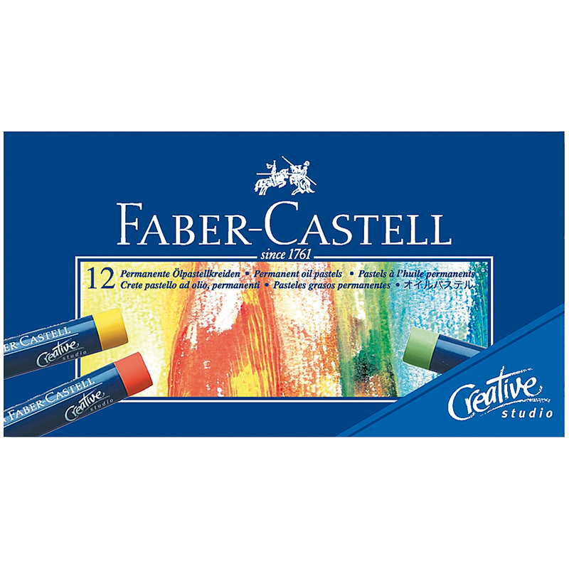 Пастель масляная Faber-Castell "Studio Quality", 12 цветов, картон. упак.