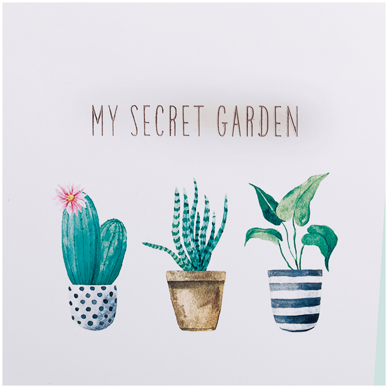 Пакет подарочный 26*32*12см MESHU "Lovely plants", отд. фольгой, матовая ламинация
