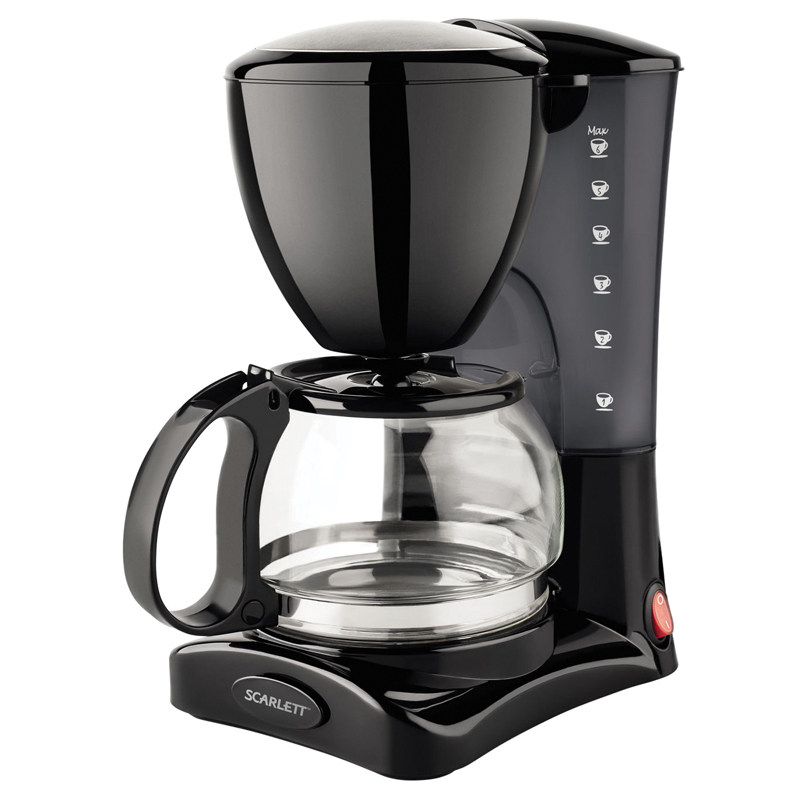 Кофеварка капельная Scarlett SC-CM33006, 0,6л, 550Вт, черная