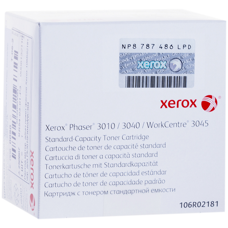 Тонер-картридж ориг. Xerox 106R02181 черный для Phaser 3010/3040/ WC 3045 (1000стр)