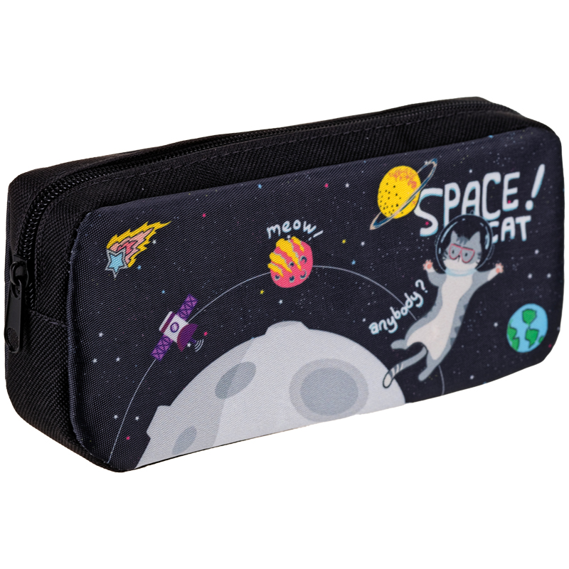 Пенал мягкий 200*90*40 ArtSpace "SpaceCat", полиэстер