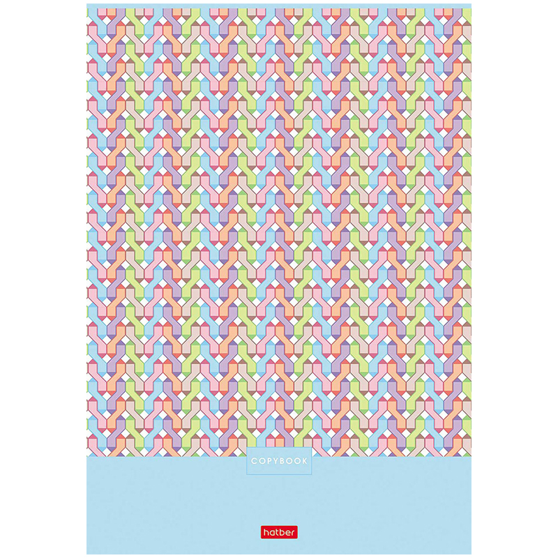 Тетрадь 80л., А4, клетка Hatber "Pattern Collection"