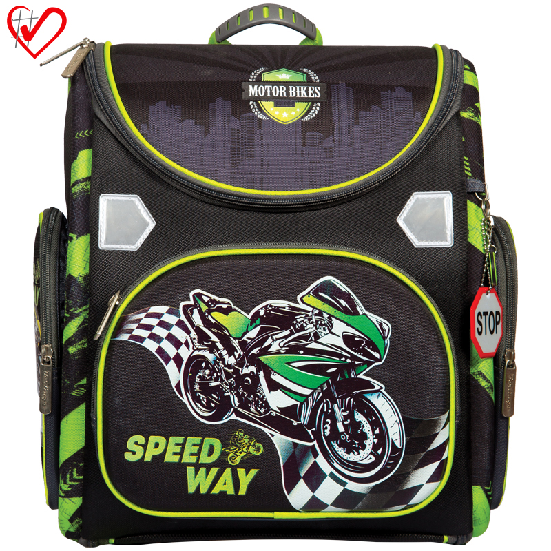 Ранец с наполнением Berlingo Ultra Compact "Speedway" 37*30*17см, 1 отделение, анатомическая спинка