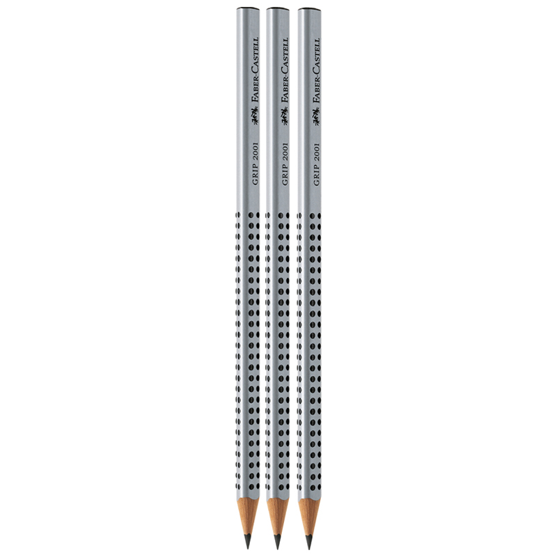 Набор карандашей ч/г Faber-Castell "Grip 2001" 3шт., HB/B/2B, заточен., блистер