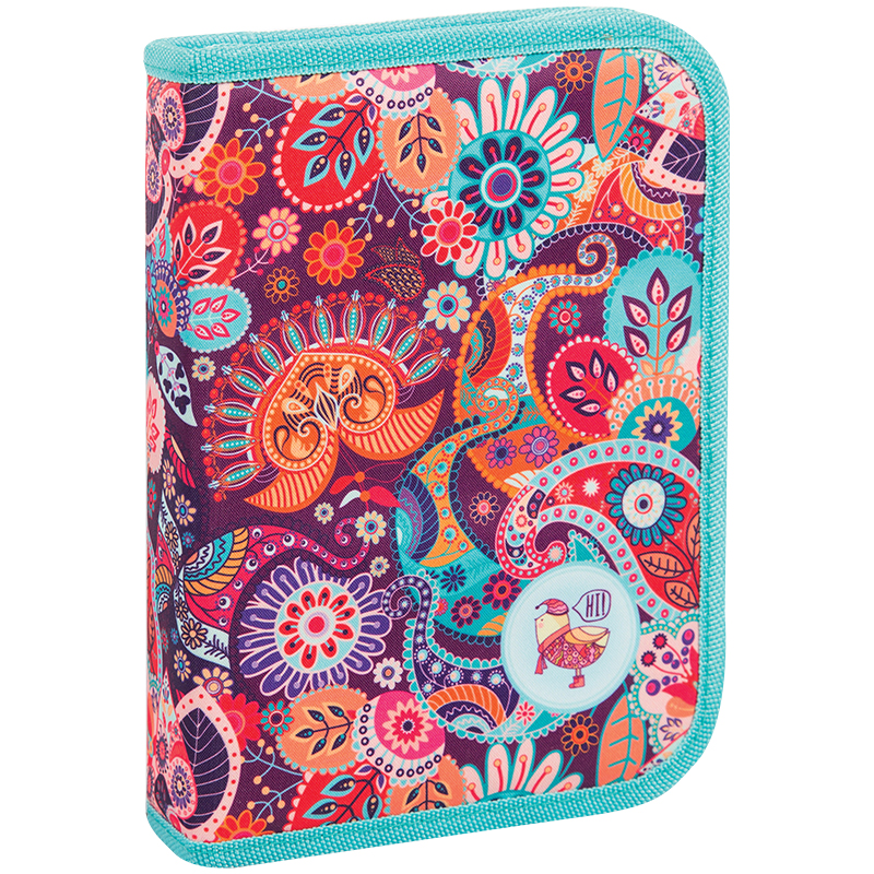Пенал 1 отделение, 200*140*40 Berlingo "Paisley", дополнительная откидная секция, полиэстер