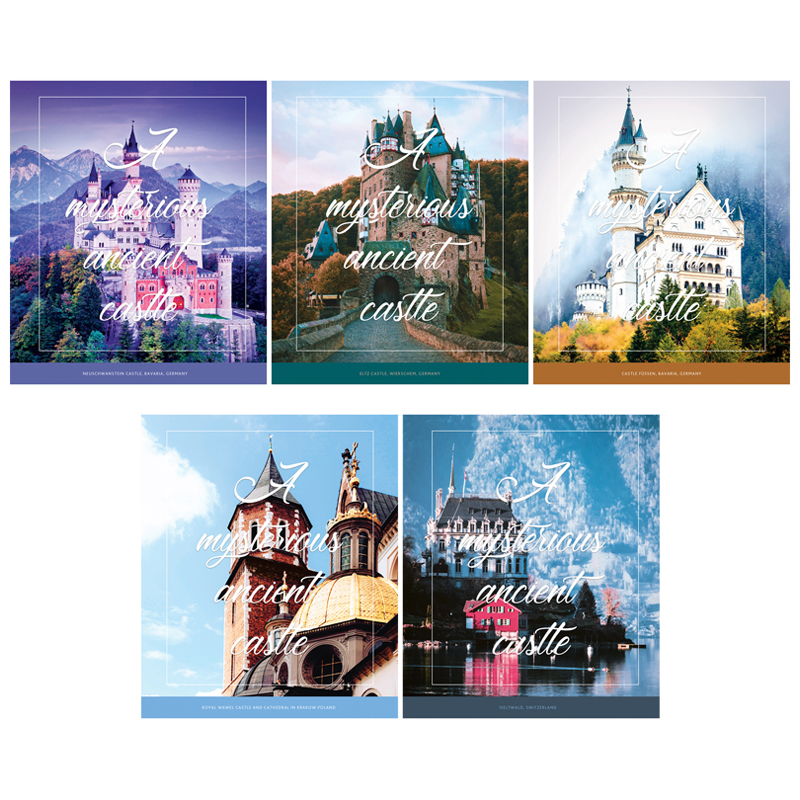 Тетрадь 80л., А5, линия ArtSpace "Путешествия. Mysterious castle"