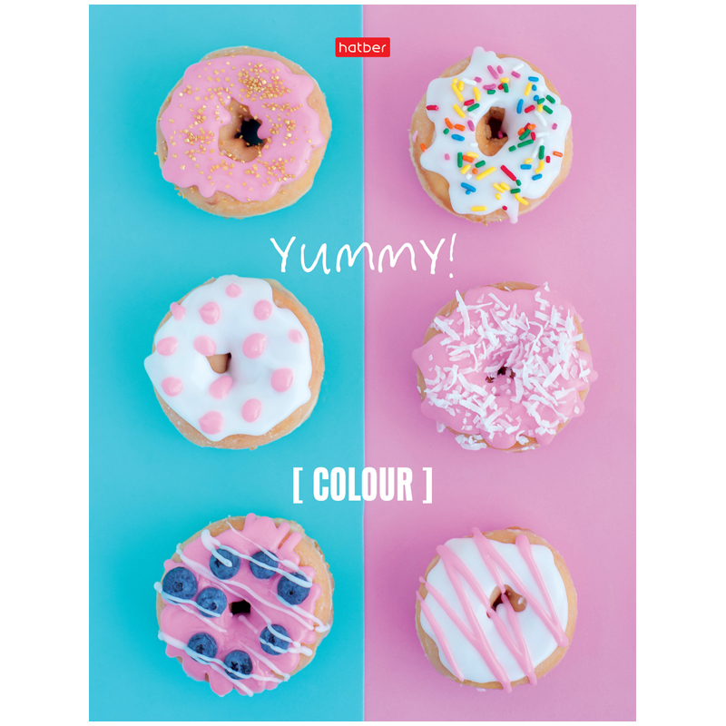 Тетрадь на кольцах А5, 160л., Hatber "Yummy!"