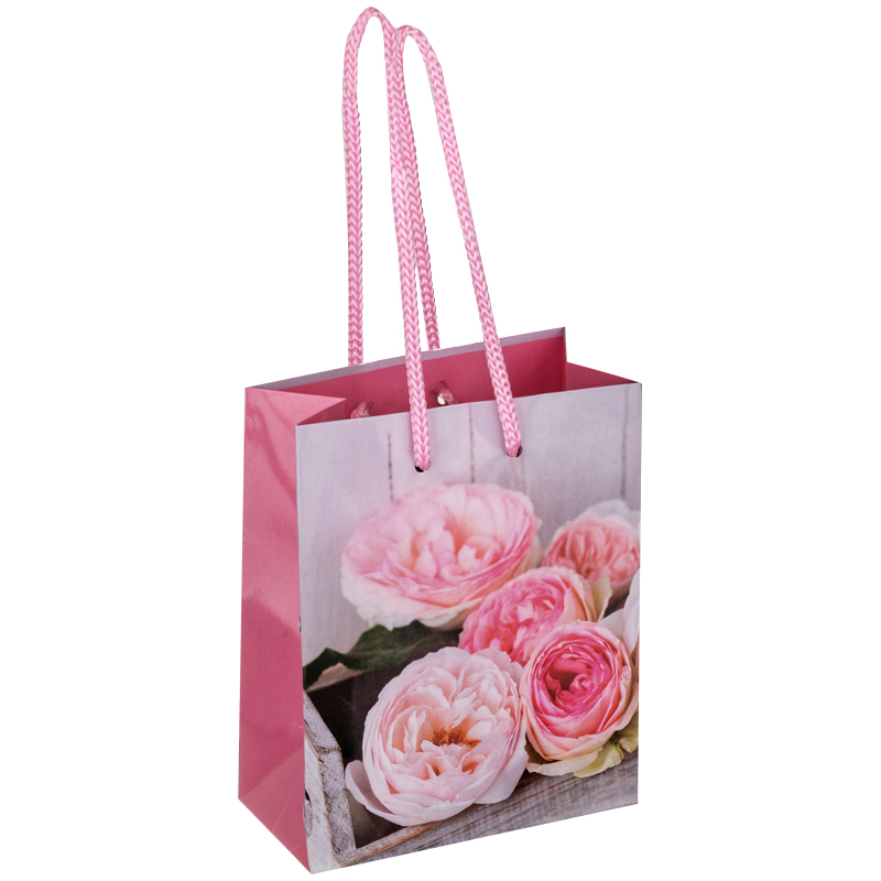 Пакет подарочный 11*14*6,5см ArtSpace "Roses", ламинированный