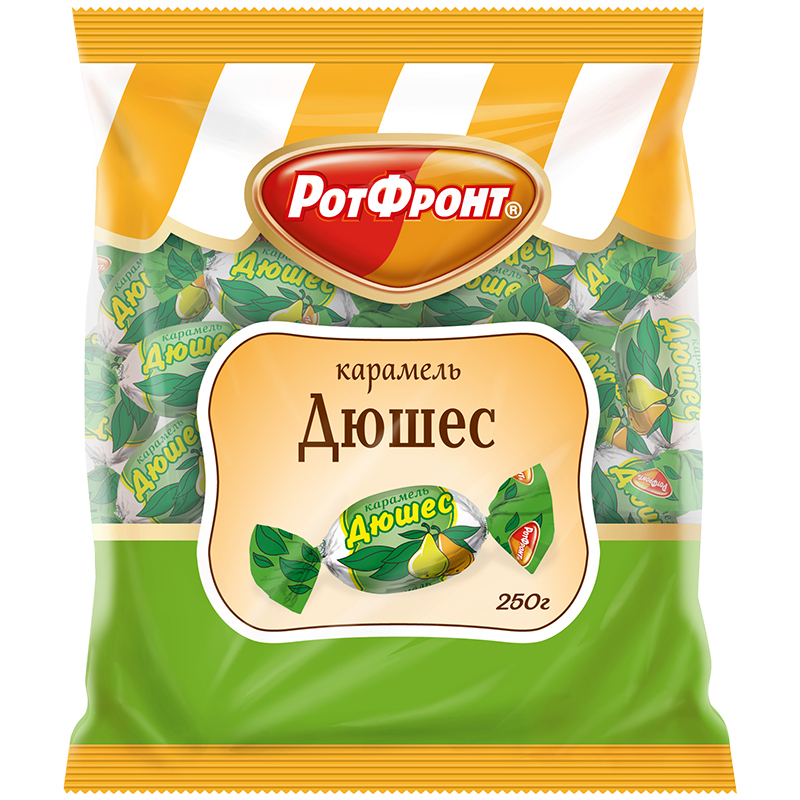 Карамель леденцовая РотФронт "Дюшес", 250г, пакет