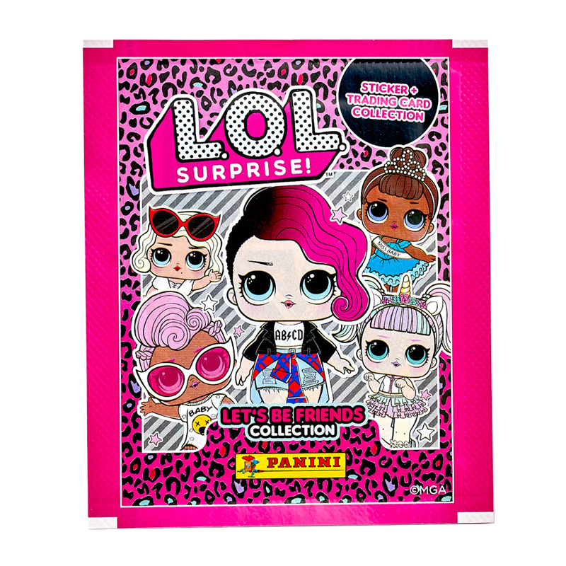 Наклейки Panini "LOL Surprise 2", набор 4 наклейки + 1 карточка, ассорти, пакет