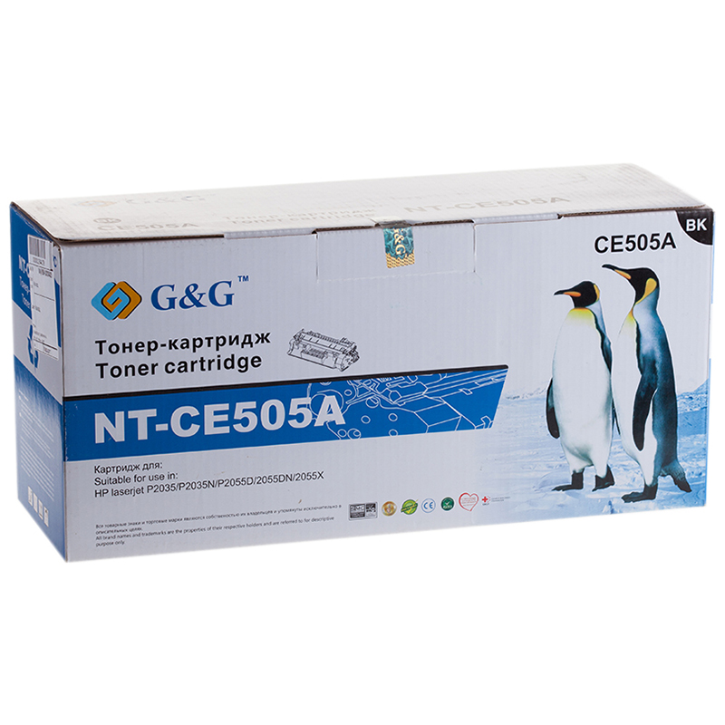 УЦЕНКА - Картридж совм. G&G CE505A черный для НР LJ P2035/P2035n/P2055d/P2055dn/P2055x (2,3K)