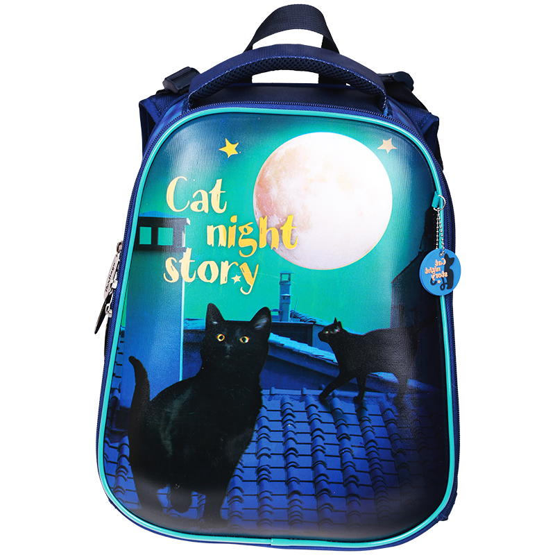 Ранец Berlingo Expert "Сat night story" 37*29*18см, 2 отделения, анатомическая спинка