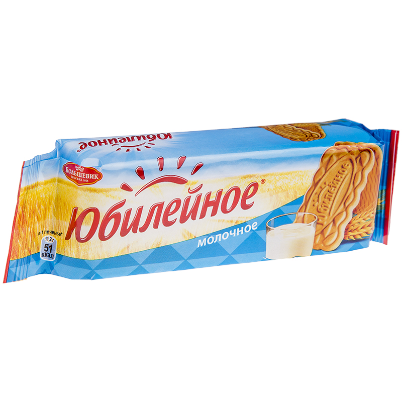 Печенье Юбилейное, молочное, витаминизированное, 112г, флоу-пак