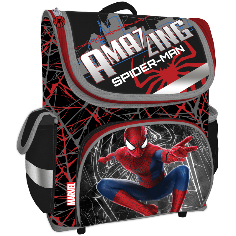 Ранец Академия Групп "Amazing Spiderman-2", 36*27*17см, 1 отделение, 3 кармана, эргономичная спинка